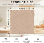 Homaxy 12 Pack Kitchen Dish Cloths, Super Soft and Absorbent Coral Velvet Dish - Image 5