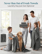 100% Cotton Bath Towels Set of 24 – 2 Bath Sheets, 2 Large Bath Towel, 2 Gym - Image 4