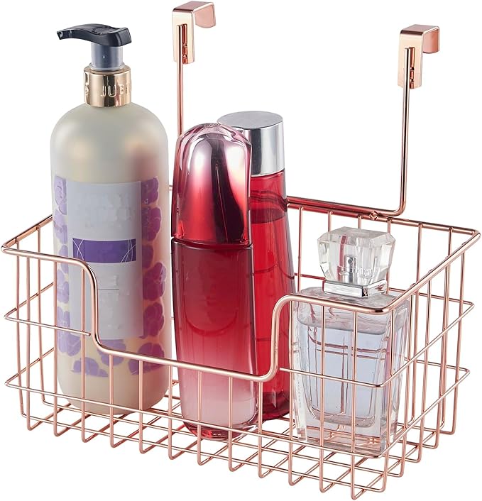 Wire Hanging Storage Basket 2 Packs, Wall Mounted Kitchen Bathroom Storage - Image 3