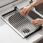 NEZUIBAN Dish Drying Rack with Roll Up and Over Sink by NEZUIBAN