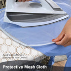 SheeChung Ironing Board Cover and Pad 15"x49", Cotton Cover and Thick Padding - Image 6