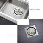 Sink Strainer 2Pcs Stainless Steel Metal Mesh Sink Drain Strainer Large Wide - Image 3