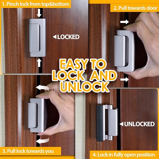 EverPlus Home Security Childproof Door Reinforcement Lock - Image 6