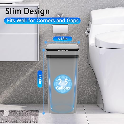 3 Pack Automatic Small Bathroom Trash Can - Image 3