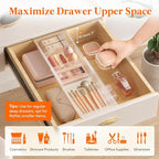 Lifewit Sliding Makeup Drawer Organizer, Fits 13-20" Deep Drawers, Extendable - Image 3