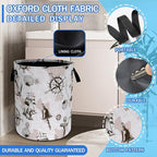 Compass Anchor Sailboat Nautical Laundry Basket Oxford Cloth Laundry Hamper - Image 2