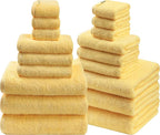 SEMAXE 18-Pack Bath Towel Set Include 6 Bath Towels, 6 Hand Towels, 6 Wash by SEMAXE
