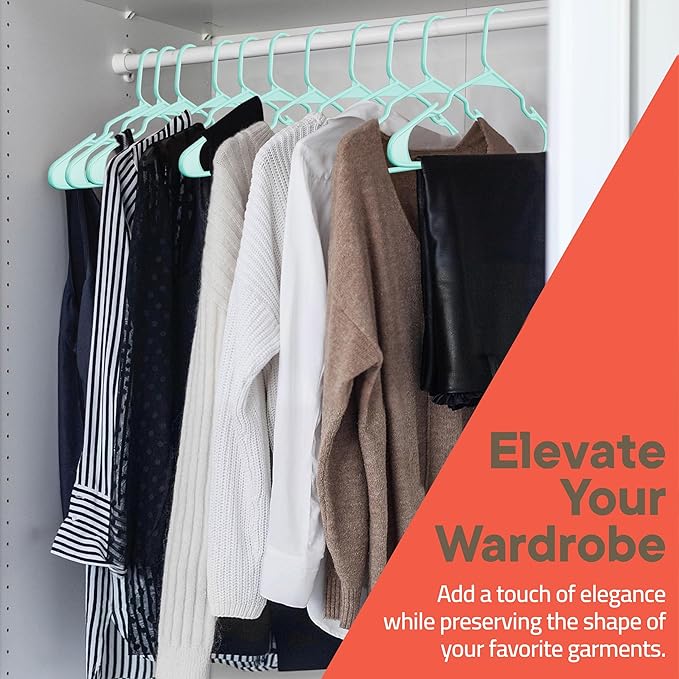 Plastic Clothes Hangers – Heavy Duty Hanger Set, - Image 2