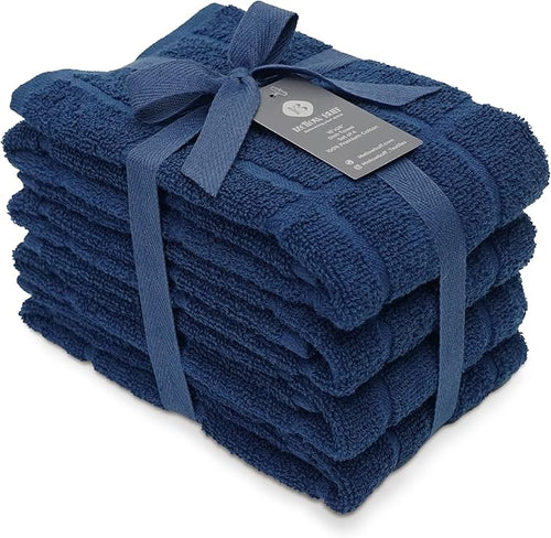 100% Cotton Terry Dish Towels for Kitchen, 4 Pack Plain, 16 x26 Inches by Ecotribe
