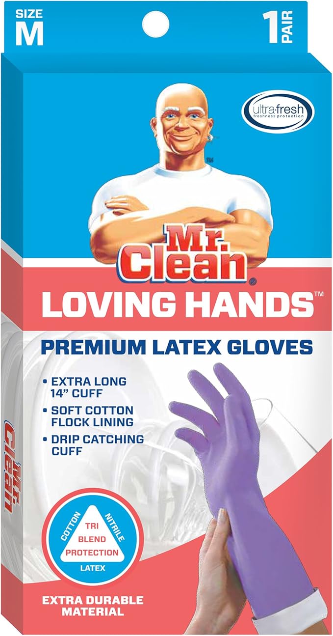 Mr. Clean Loving Hands Reusable Heat Resisting Cleaning Gloves - Image 4