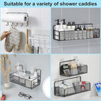vivinin 15 Pack Shower Caddy Adhesive Replacement, Shower Shelf Adhesive No - Image 6