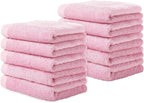 Yoofoss Washcloths Towel Set 10 Pack Baby Rayon Derived from Bamboo Wash Cloth by YOOFOSS