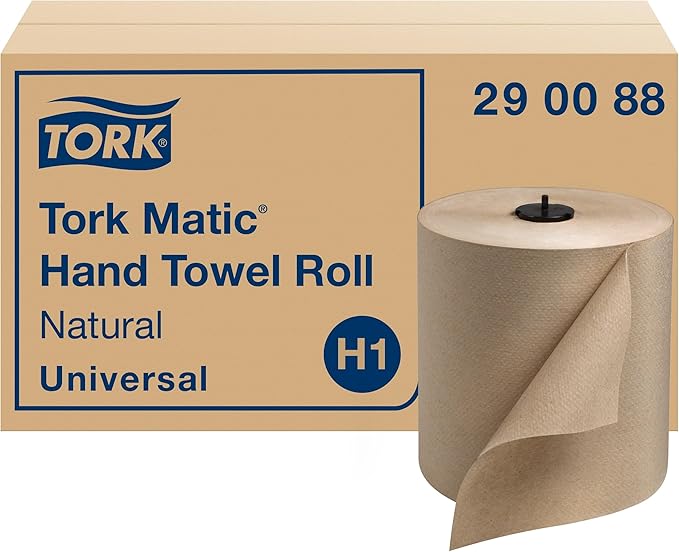 Tork Matic Paper Hand Towel Roll Natural H1, 100% Recycled Fiber, 6 Rolls x 700 by Tork