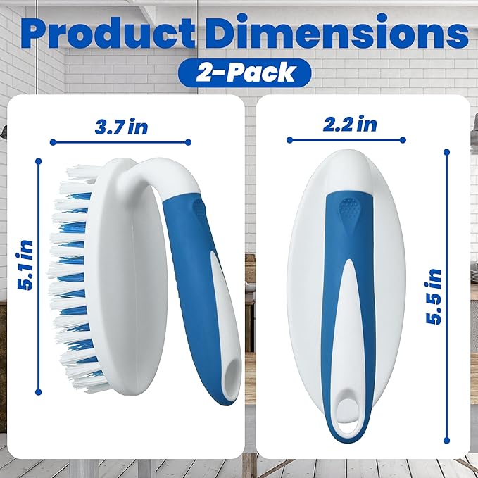 PHYEX Scrub Brush, 2 Pack Household Cleaning Brushes - Image 2
