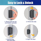 2Pack Door Reinforcement Lock Withstands 800lbs of Force - Image 3