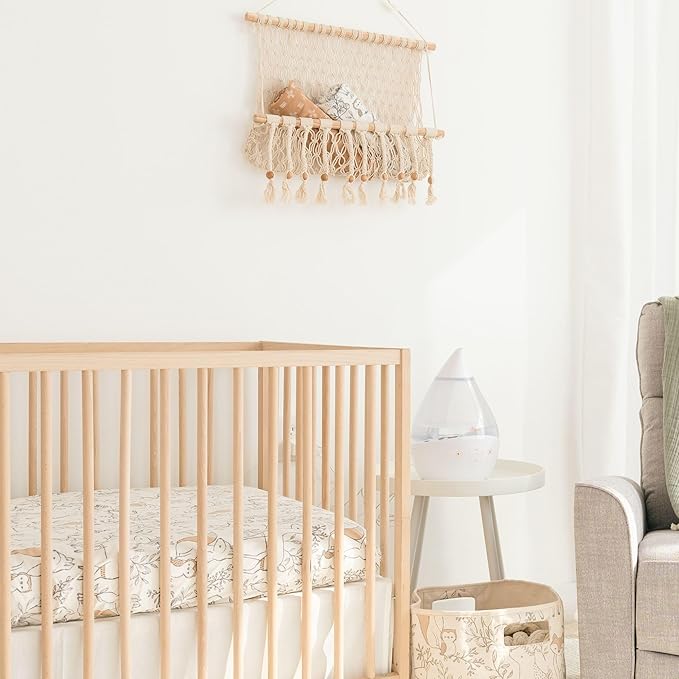Crane Baby Macrame Hanging Storage Bin - Image 7