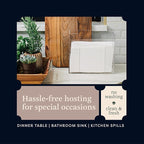 400-Pack BloominGoods Disposable Bathroom Napkins | Linen-Feel Guest Towels | - Image 6