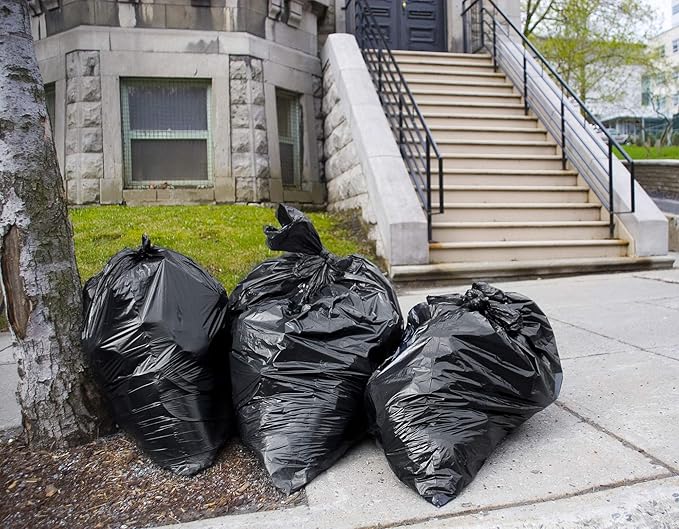Tasker 55 Gallon Trash Bags | Value 50 Trash Bags w/Ties | Extra Large - Image 6