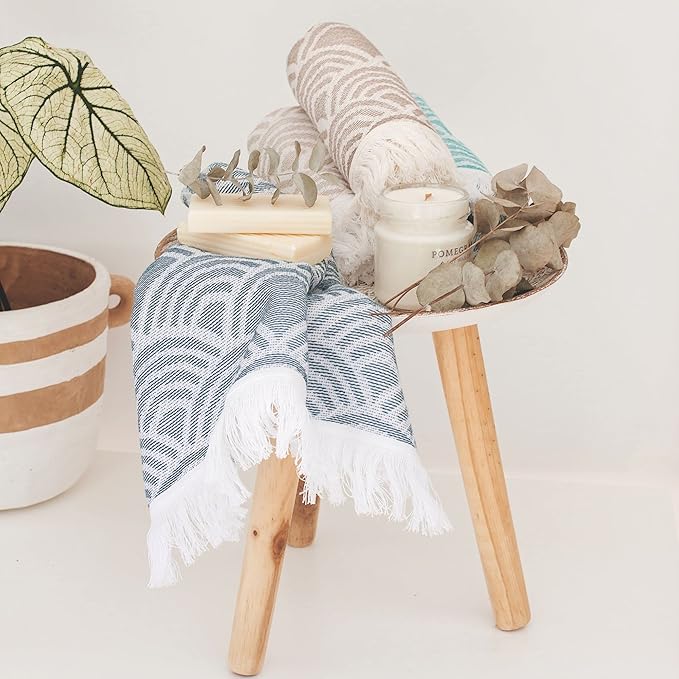 sea me at home Hand Towels for Bathroom, Cotton Kitchen Hand Towels, 100% - Image 2