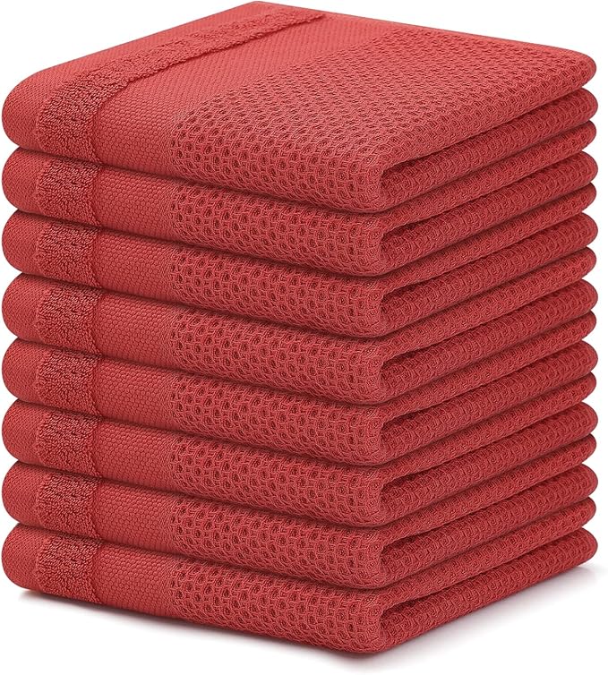 Homaxy 100% Cotton Dish Cloths, 8 Pack by Homaxy