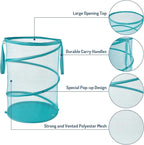 Seiritex Mesh Popup Laundry Hamper 115L Collapsible Laundry Basket No Lid Extra - Image 4