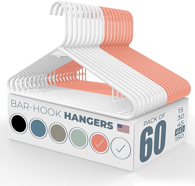 Neaties Plastic Hangers 50 Pack – Made in The USA – 6lb Capacity Standard by NeatiesHangers