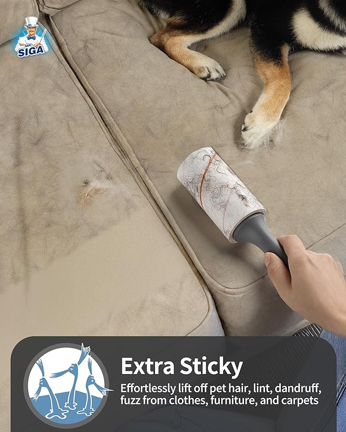 MR.SIGA Lint Rollers for Pet Hair Extra Sticky, 540 Sheets, Lint Remover for - Image 4