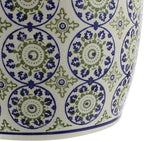 JONATHAN Y TBL1025A Lula 17.25" Suzani Ceramic Indoor/Outdoor Garden Stool, Blue/Green, Classic, Coastal, Bohemian, Traditional, Mediterranean, Cottage for Living Room, Garden, Outdoor, Home - Image 8
