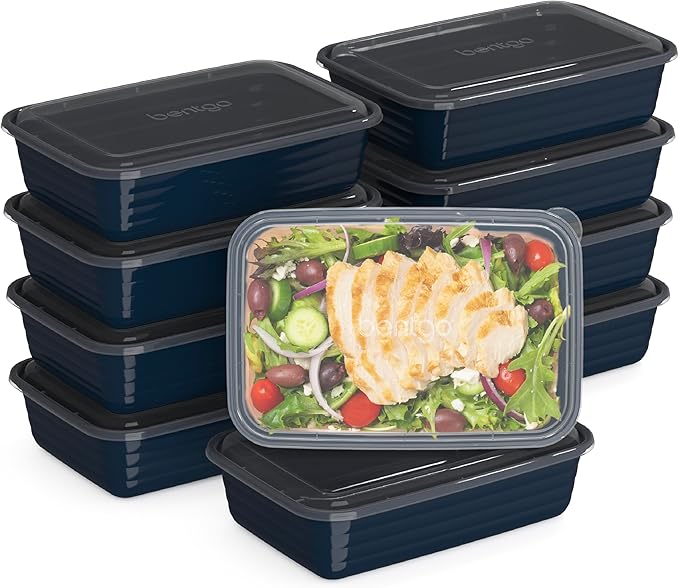 Bentgo Prep - 20-Piece 1-Compartment Reusable Meal Prep Containers by Bentgo