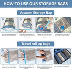 12 Pack Space Saver Bags Compression Storage Bags - Image 6