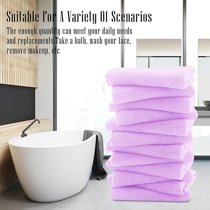 TENSTARS 12 Pack Premium Washcloths Set - Image 7