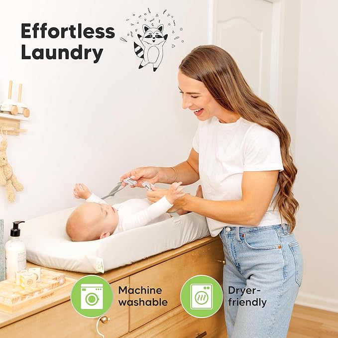 2-Pack Waterproof Changing Pad Covers Boy, Girl – 32x16 Soft Cotton Baby - Image 7