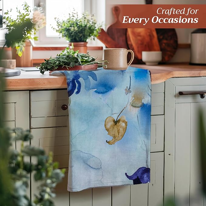 Maison d' Hermine Kitchen Towels Set of 3 100% Cotton 27.50" x 20" Reusable - Image 5