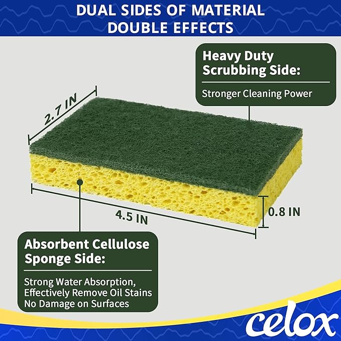 CELOX Heavy Duty Scrub Sponges, 36 Pack - Image 5