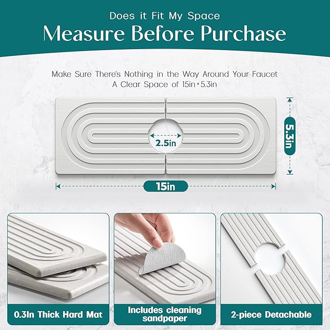Faucet Mat for Kitchen Sink - Image 4