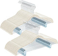 HOUSE DAY Velvet Hangers with Adjustable Clips 30 Pack, Non-Slip Suit Organizer by HOUSEDAY