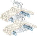 HOUSE DAY Velvet Hangers with Adjustable Clips 30 Pack, Non-Slip Suit Organizer by HOUSEDAY