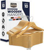 Utopia Home Premium Wooden Hangers 10 Pack by UTOPIAHOME