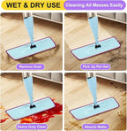 16.5 inch Reusable Mop Pads Microfiber Spray Mop Replacement Heads - Image 6