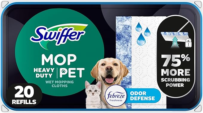 Swiffer Heavy Duty Mop Wet Multi-Surface Cloth Refills by Swiffer