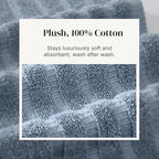 Modern Threads Organic Vines 6-Piece 100% Cotton Towel Set – Yarn Dyed Jacquard - Image 5