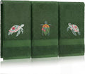 3 Pack Hibiscus Sea Turtle Beach Hand Towels by Hahafelt