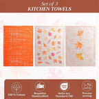 Maison d' Hermine Kitchen Towels Set of 3 100% Cotton 20" x 27.5" Reusable - Image 2