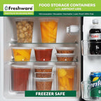 Freshware Food Storage Containers 8 oz Plastic Deli Containers - Image 7