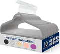 SereneLife 10-Pack Velvet Hangers – Non-Slip Clothes Hangers by SereneLife