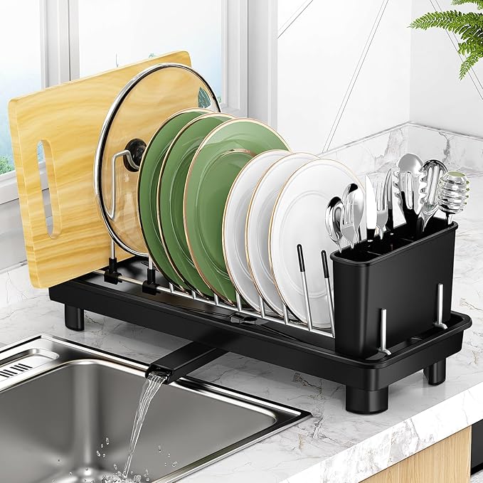 Small Dish Drying Rack, Compact Dish Rack by CosyPic