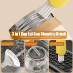 3 in 1 Cup Lid Gap Cleaning Brush Multifunctional Bottle Cleaning Brush - Image 2