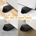 2 Pack Black Extra Large Door Stopper, High 1.9 Inches Big Door Stop - Image 5