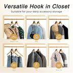 HOUSE DAY Space Saving Hangers 100 Pack, Clothes Hanger Connector Hooks - Image 3