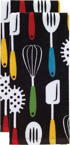 T-Fal Fiber Reactive Print Kitchen Towels: Highly Absorbent, Super Soft - Image 2